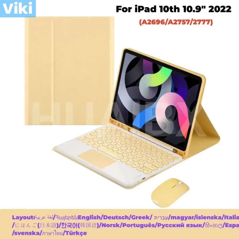 Compatible with IPad 10th Generation 10.9 Inch Case, Detachable Bluetooth Keyboard Cover for iPad 10th Gen
Compatible with IPad 10th Generation 10.9 Inch Case, Detachable Bluetooth Keyboard Cover for iPad 10th Gen