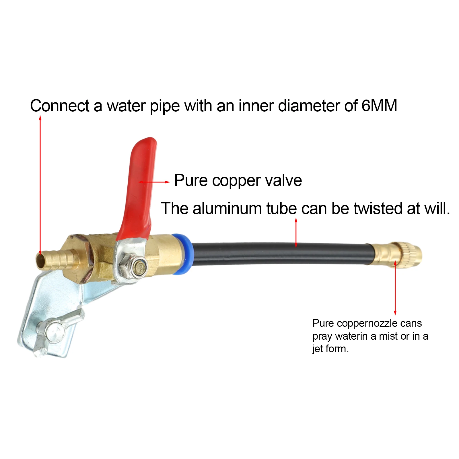 Angle Grinder Accessory Water Spray Attachment Stone Cutting Tasks Easy Installation Design Aluminum And Brass Construction
Angle Grinder Accessory Water Spray Attachment Stone Cutting Tasks Easy Installation Design Aluminum And Brass Construction