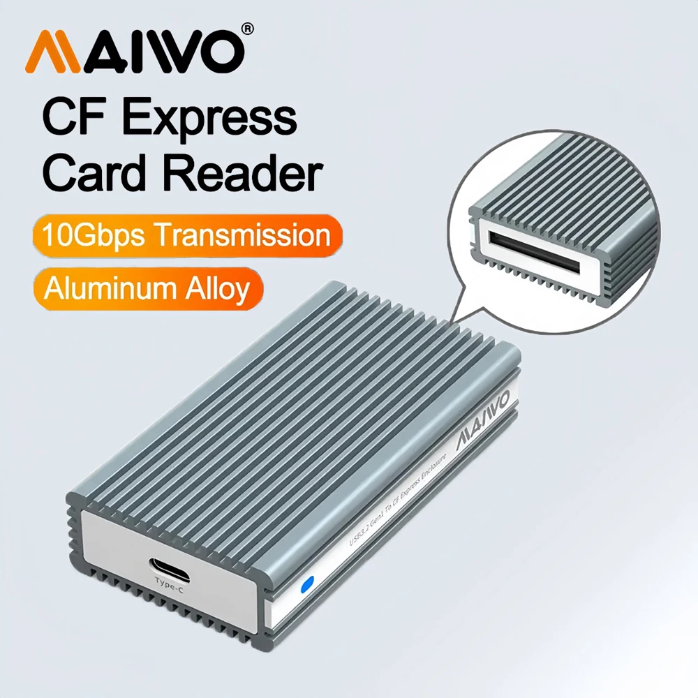 MAIWO 10 Гбит/с CF Card Reader алюминий с USB 3.1 Type-C Gen2 cf Express адаптер интерфейс конвертер для ПК портативный компьютер
MAIWO 10 Гбит/с CF Card Reader алюминий с USB 3.1 Type-C Gen2 cf Express адаптер интерфейс конвертер для ПК портативный компьютер