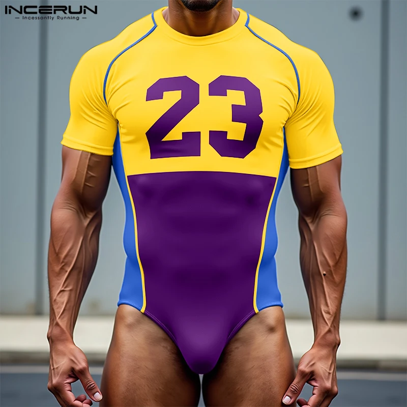 INCERUN Men Bodysuits Print Patchwork O-neck Short Sleeve 2025 Stretch Male Rompers Workout Playsuits Fashion Casual Bodysuits
INCERUN Men Bodysuits Print Patchwork O-neck Short Sleeve 2025 Stretch Male Rompers Workout Playsuits Fashion Casual Bodysuits