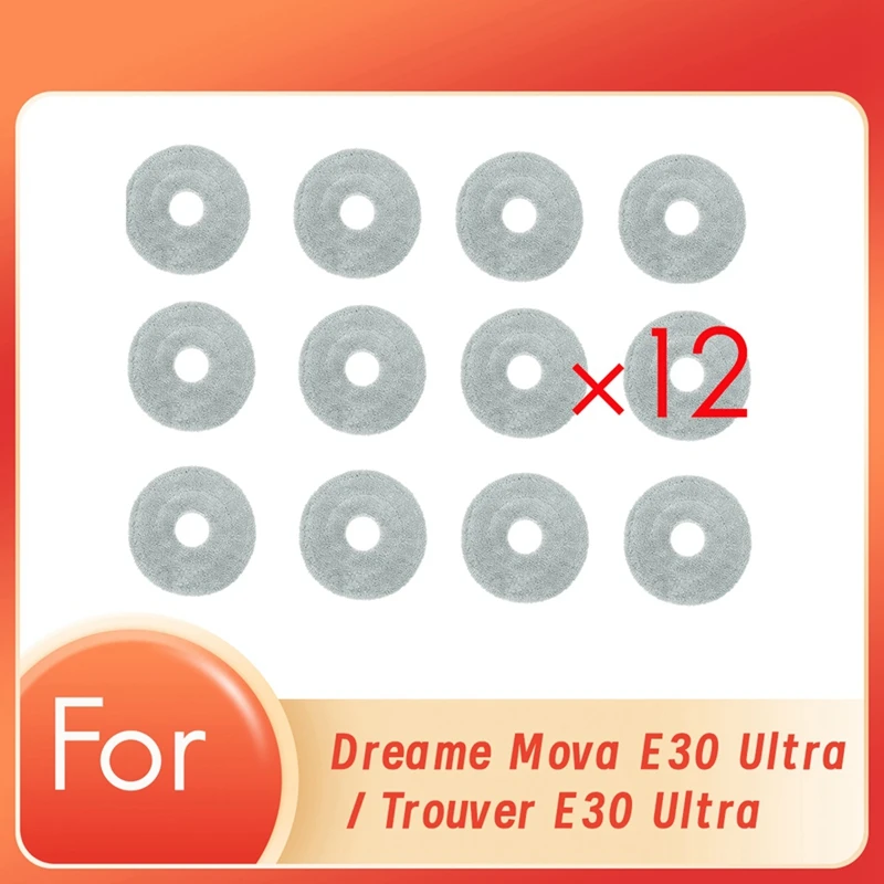 12 Pcs Cleaning Rag For Dreame Mova E30 Ultra / Trouver E30 Ultra Robot Vacuum Cleaner Parts Replacement
12 Pcs Cleaning Rag For Dreame Mova E30 Ultra / Trouver E30 Ultra Robot Vacuum Cleaner Parts Replacement
