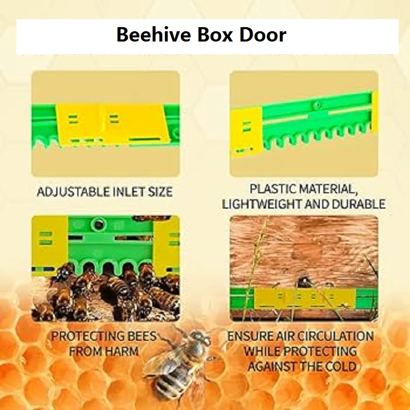 Beekeeping Beehive Box Door 5 Pcs Plastic Hive Entrance Gate Sheet Beehive Door Anti-Escape Door Nest Spacer Bee Box Entrance
Beekeeping Beehive Box Door 5 Pcs Plastic Hive Entrance Gate Sheet Beehive Door Anti-Escape Door Nest Spacer Bee Box Entrance