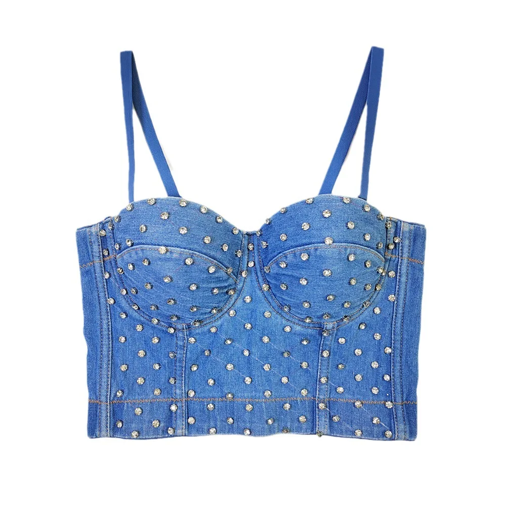 Luxury Denim Corset Vest - Sexy Bustier Top, Boned Waist Trainer Bralette, Comfortable Shaping Backless Tank for Women
Luxury Denim Corset Vest - Sexy Bustier Top, Boned Waist Trainer Bralette, Comfortable Shaping Backless Tank for Women