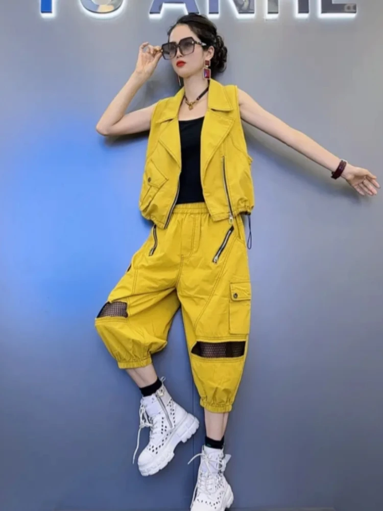 2025 autumn casual new set design vest jacket and pants versatile style two piece set for women's fashion
2025 autumn casual new set design vest jacket and pants versatile style two piece set for women's fashion