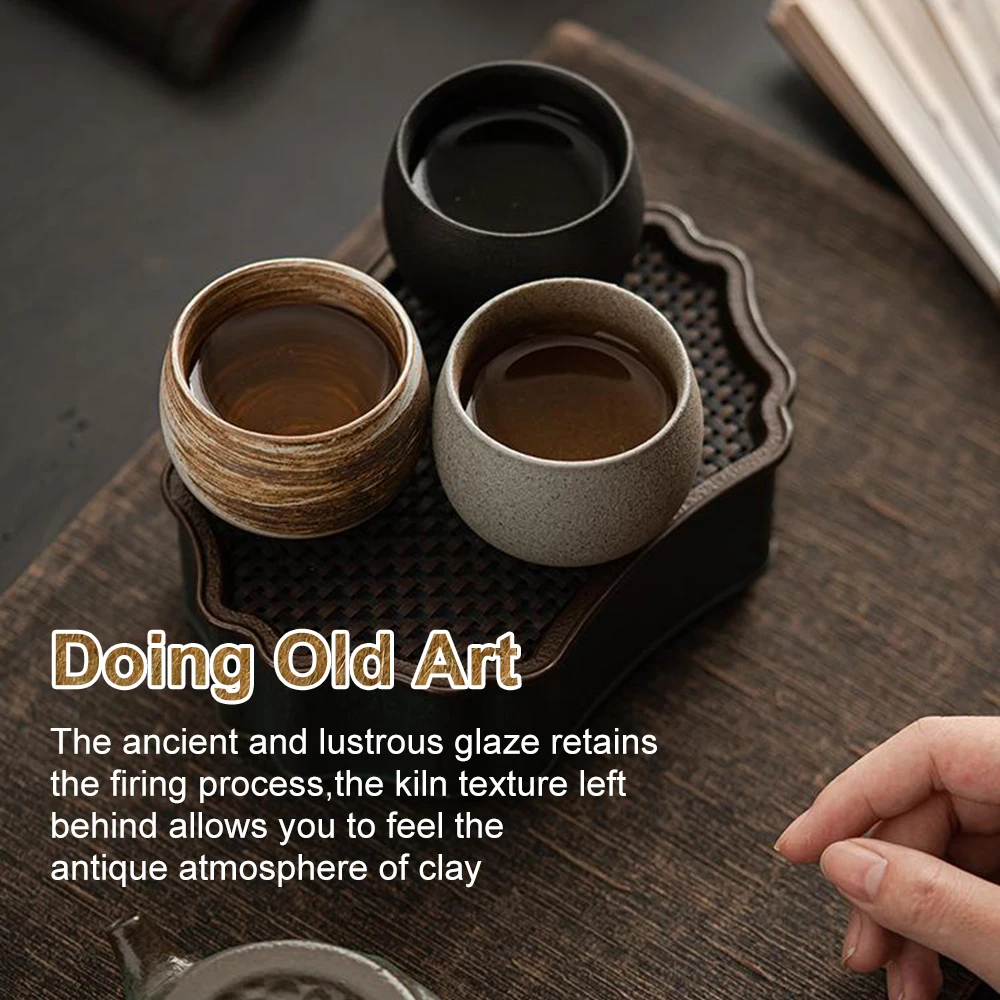 2PCS Chinese Style Handmade Stoneware Tea Cup Kung Fu Tea Set Tea Cup Small Single Cup Ancient Style Quiet Road Cup Bowl Teacup
2PCS Chinese Style Handmade Stoneware Tea Cup Kung Fu Tea Set Tea Cup Small Single Cup Ancient Style Quiet Road Cup Bowl Teacup
