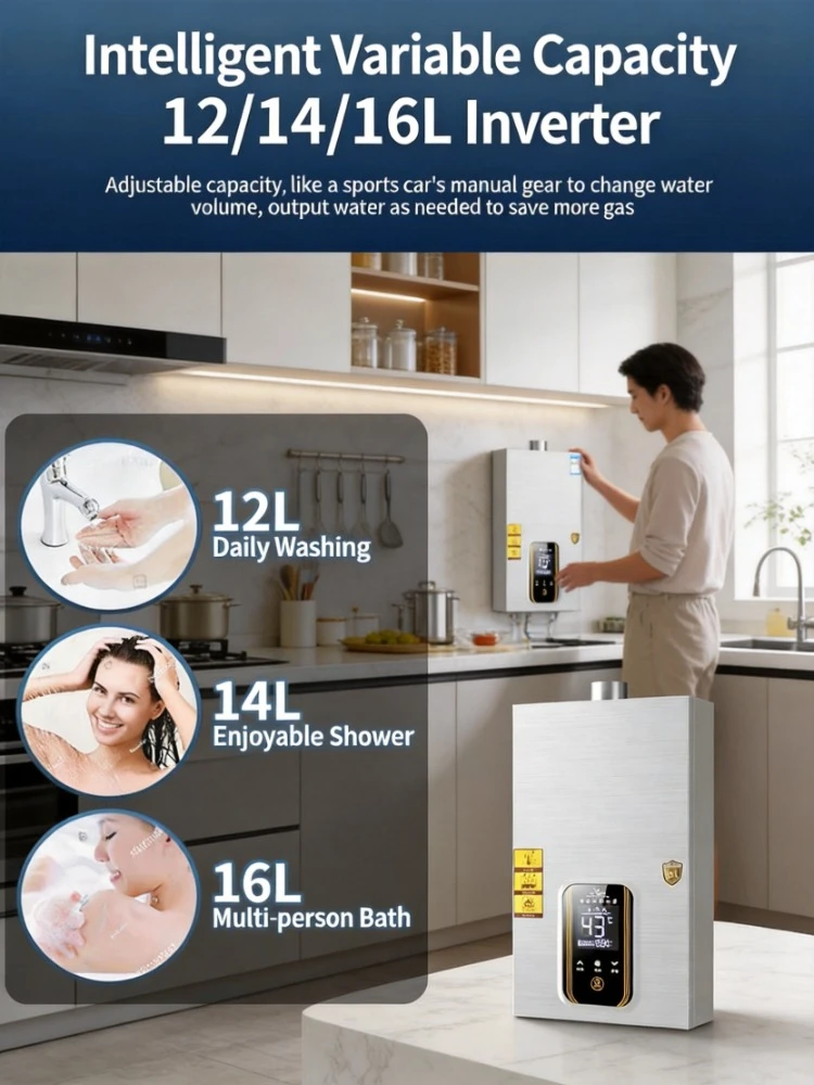 16L Constant Temperature Gas Water Heater Forced Exhaust Natural Gas LPG Household Bath Energy Saving Portable
16L Constant Temperature Gas Water Heater Forced Exhaust Natural Gas LPG Household Bath Energy Saving Portable