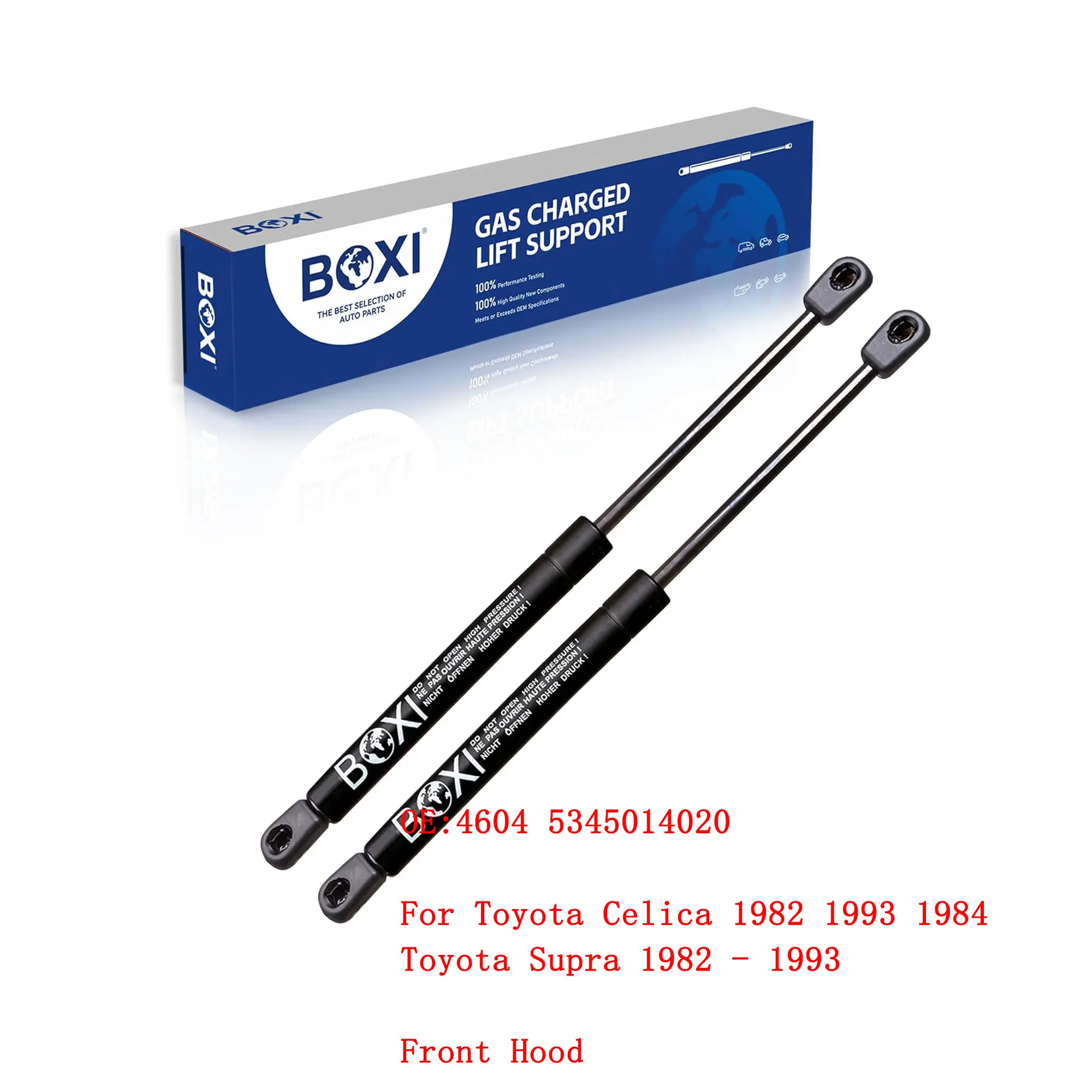 2Pcs Front Hood Lift Shocks Dampers 4604 5345014020 For Toyota Celica 1982 1993 1984 Toyota Supra 1982 - 1993 Bonnet Support Rod
2Pcs Front Hood Lift Shocks Dampers 4604 5345014020 For Toyota Celica 1982 1993 1984 Toyota Supra 1982 - 1993 Bonnet Support Rod