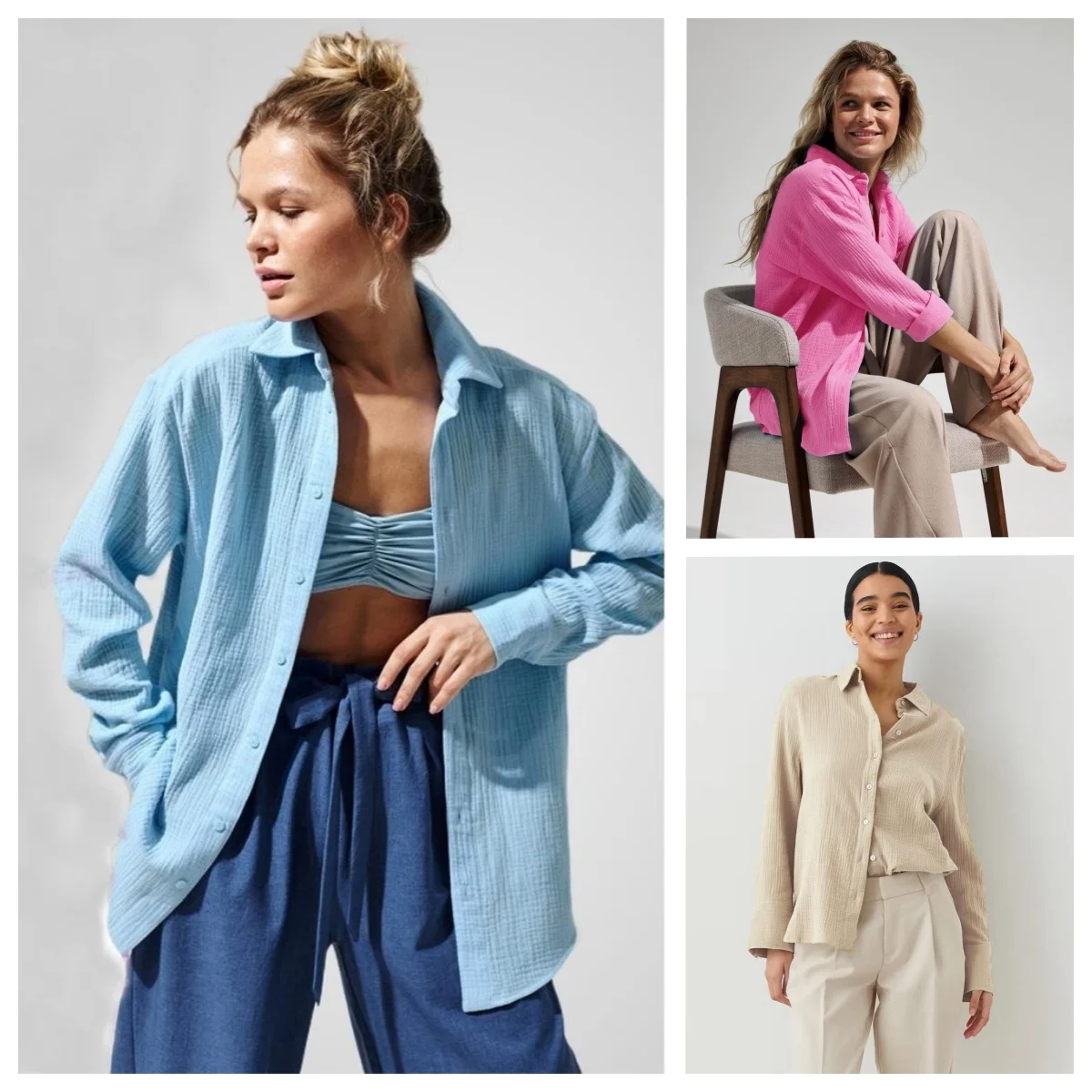 Женские весенне-осенние рубашки из 100% хлопка, элегантные синие офисные женские рубашки большого размера, модные однотонные свободные топы с длинными рукавами, креповые рубашки 
Женские весенне-осенние рубашки из 100% хлопка, элегантные синие офисные женские рубашки большого размера, модные однотонные свободные топы с длинными рукавами, креповые рубашки