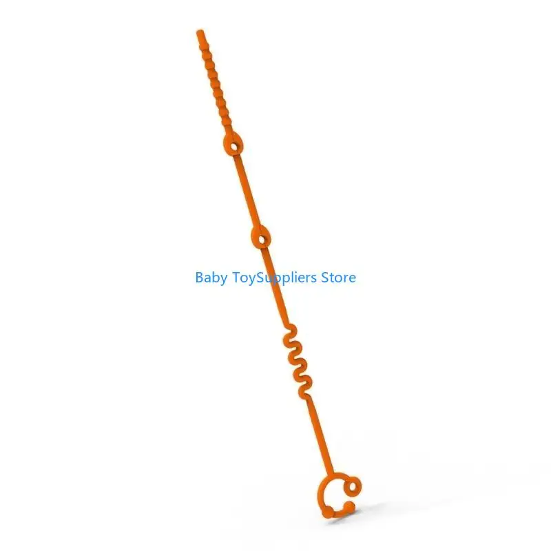 R1WF Silicone Baby Pacifier Clip Secure Toy Chain Teether Clip for Strollers/Seats
R1WF Silicone Baby Pacifier Clip Secure Toy Chain Teether Clip for Strollers/Seats