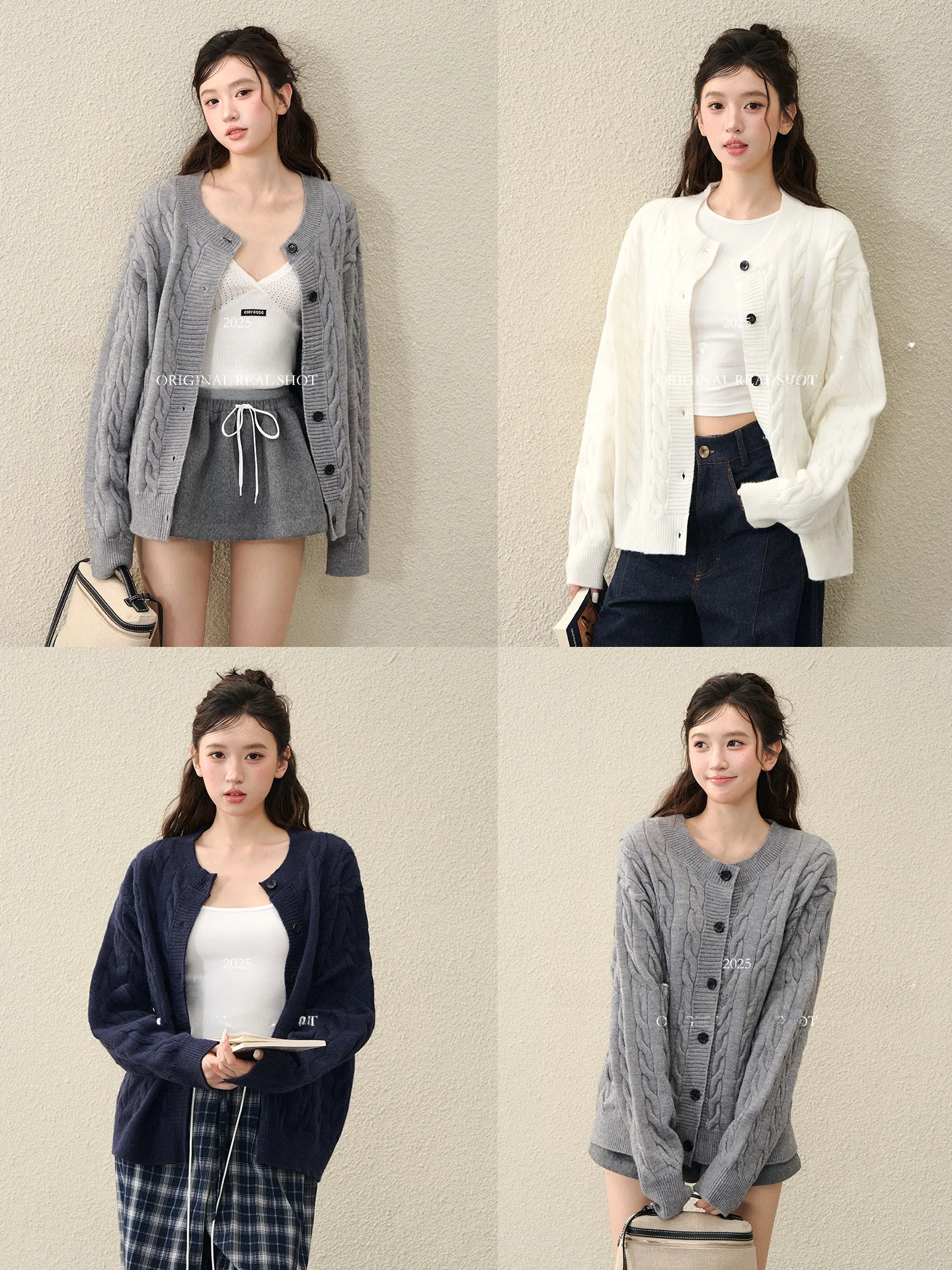 Вязаный свитер OIOI E Lazy Sle для женщин, с круглым вырезом, на пуговицах спереди, осенне-зимний, универсальный, с длинными рукавами, однотонный, для повседневной носки
Вязаный свитер OIOI E Lazy Sle для женщин, с круглым вырезом, на пуговицах спереди, осенне-зимний, универсальный, с длинными рукавами, однотонный, для повседневной носки