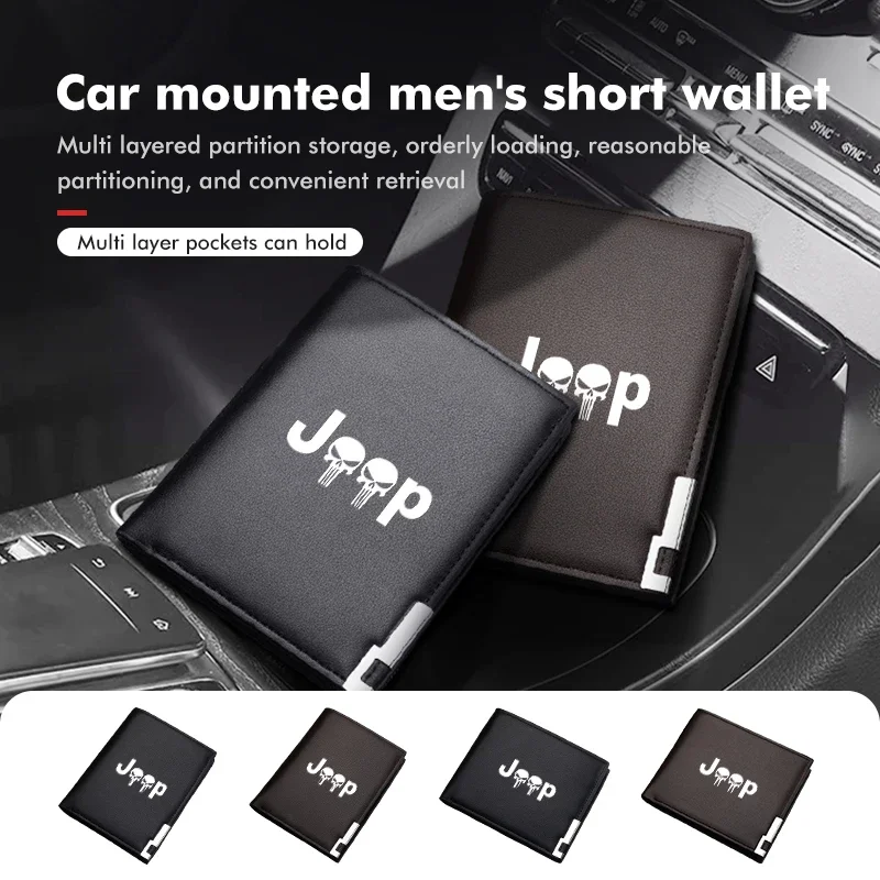 Men Leather Bifold Wallet Driver License Holder Card Holder Car Accessories For Jeep Wrangler Cherokee Renegade Gladiator
Men Leather Bifold Wallet Driver License Holder Card Holder Car Accessories For Jeep Wrangler Cherokee Renegade Gladiator
