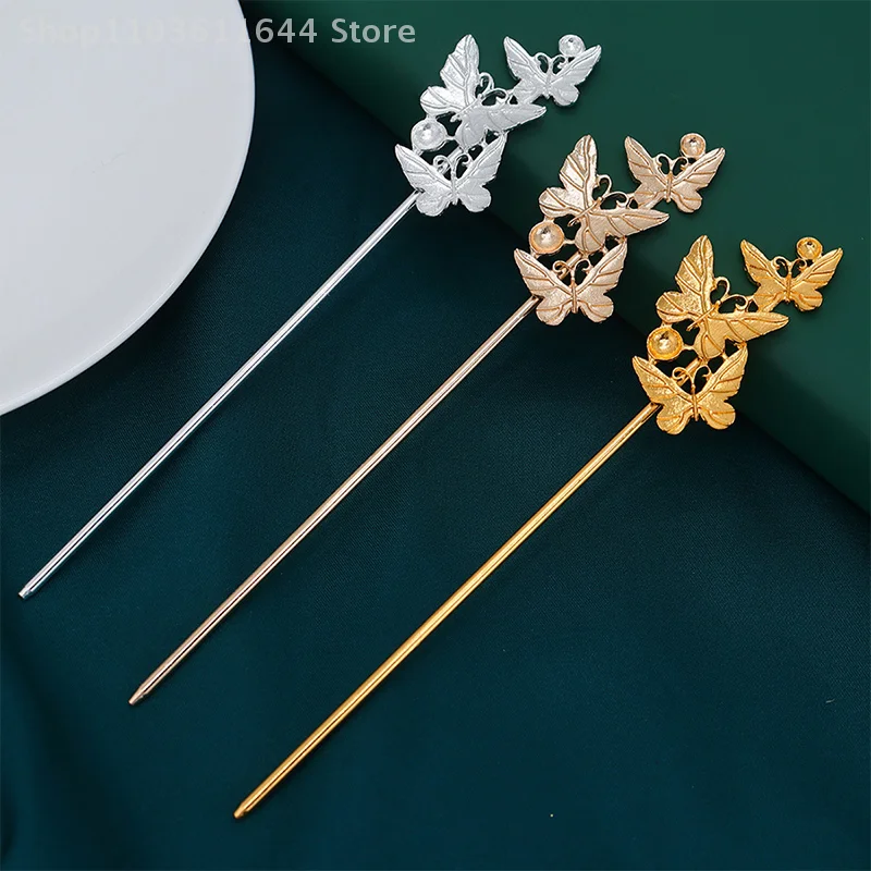 10 PCS 49*26mm Butterfly Hair Sticks Base Metal Alloy Hairpin Settings For DIY Hairwear Jewelry Making Accessorie
10 PCS 49*26mm Butterfly Hair Sticks Base Metal Alloy Hairpin Settings For DIY Hairwear Jewelry Making Accessorie