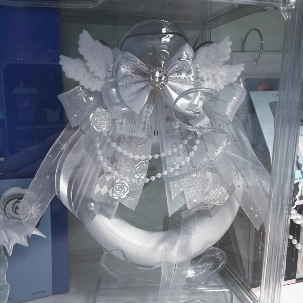 Pure Handmade White Lolita Rose Bow Tie Anime Concert Support Stick Bows Accessory Women's Shirt Collar Flower Rhinestone Brooch
Pure Handmade White Lolita Rose Bow Tie Anime Concert Support Stick Bows Accessory Women's Shirt Collar Flower Rhinestone Brooch