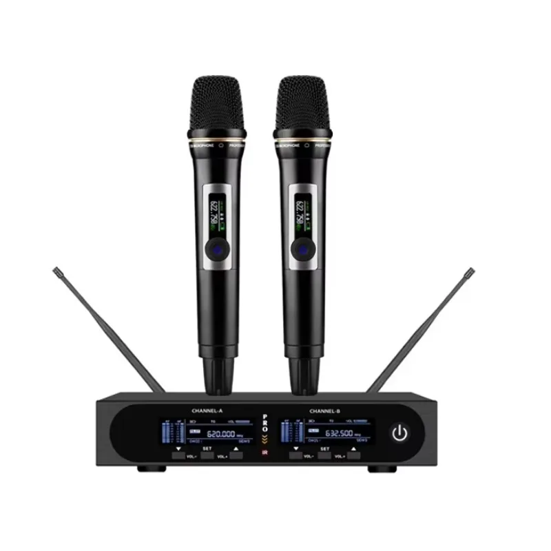 Professional UHF Wireless True Diversity Lavalie Handset Handheld Microphone For Stage Performance
Professional UHF Wireless True Diversity Lavalie Handset Handheld Microphone For Stage Performance