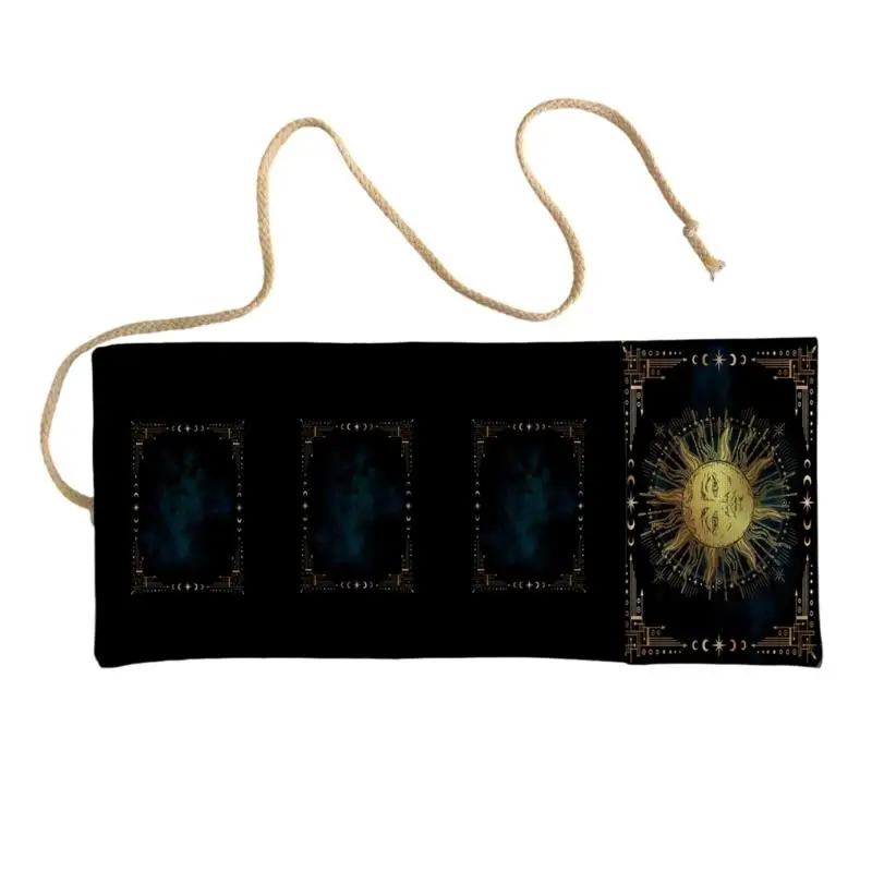 652F Reusables Tarots Deck Bag Breathable Polyester Linen Fabric Artistic Print Portables Foldable Storage For Card Readers
652F Reusables Tarots Deck Bag Breathable Polyester Linen Fabric Artistic Print Portables Foldable Storage For Card Readers