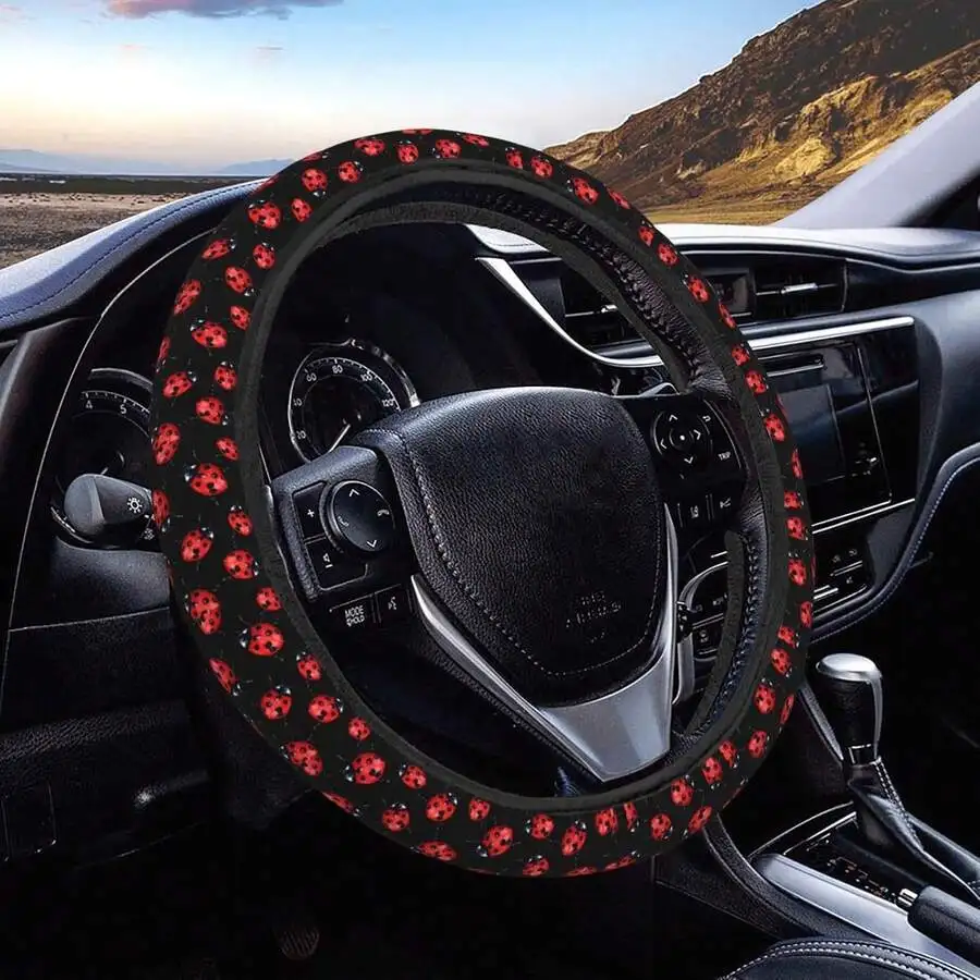 Ladybug Print Steering Wheel Cover Anti-Slip Elastic Universal 15 Inch Car SUV Truck
Ladybug Print Steering Wheel Cover Anti-Slip Elastic Universal 15 Inch Car SUV Truck