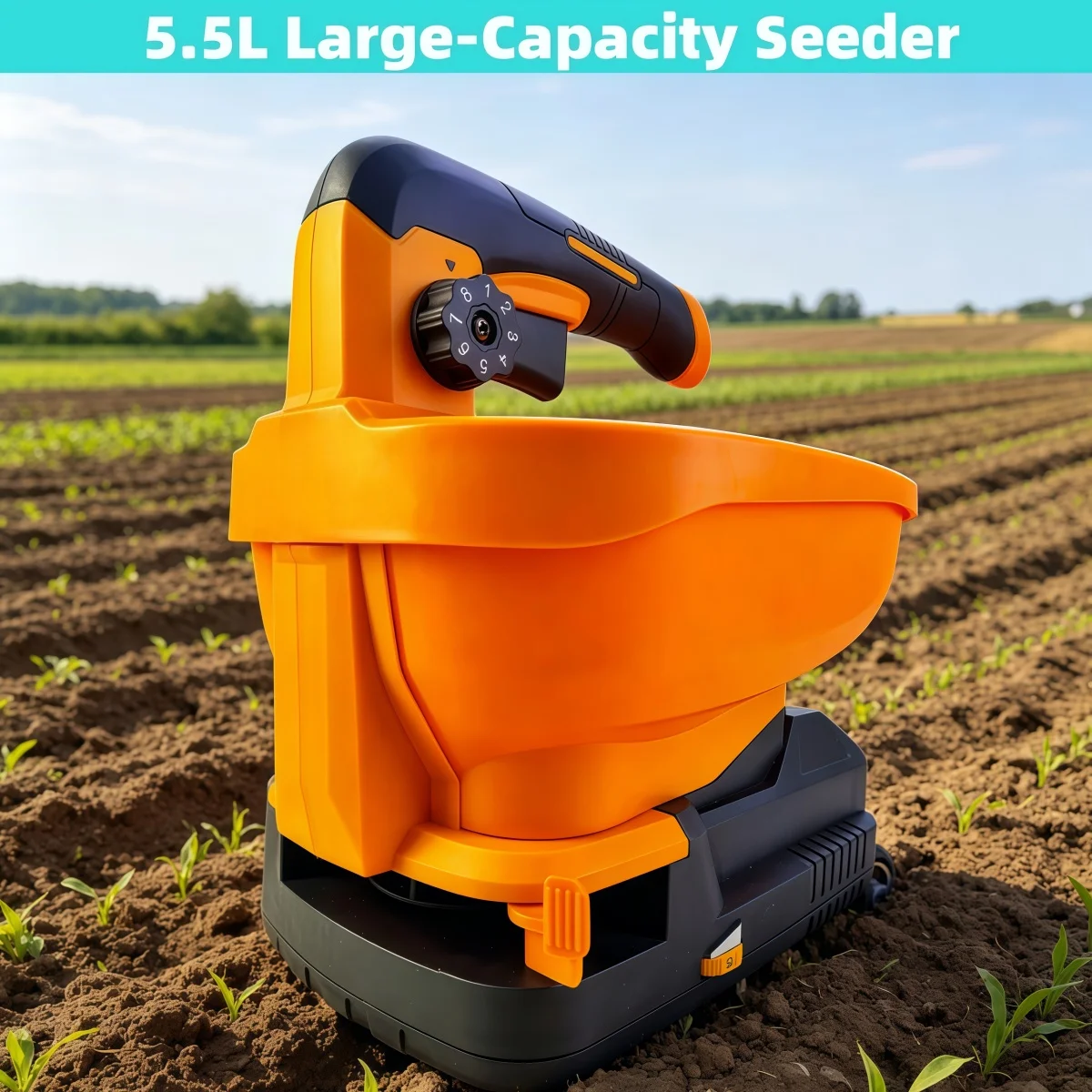 Cordless Handheld Spreader For Dewalt 20V Battery, Large Capacity Portable Electric Dispenser for Grass Seed Salt Fertilizer
Cordless Handheld Spreader For Dewalt 20V Battery, Large Capacity Portable Electric Dispenser for Grass Seed Salt Fertilizer