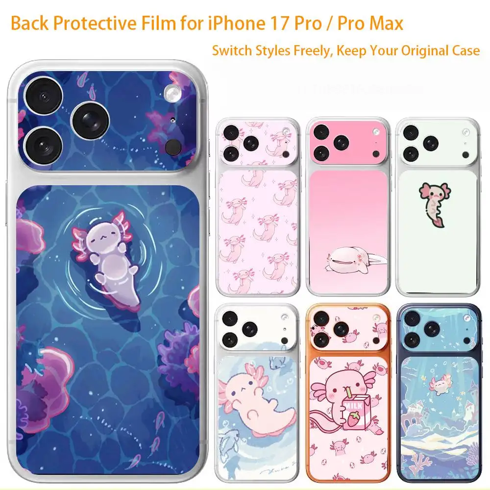 Cartoon Cute Axolotl Premium Skin Wrap for iPhone 17 Pro/Max, Back Frame Camera Protective Decal (Not Case)
Cartoon Cute Axolotl Premium Skin Wrap for iPhone 17 Pro/Max, Back Frame Camera Protective Decal (Not Case)