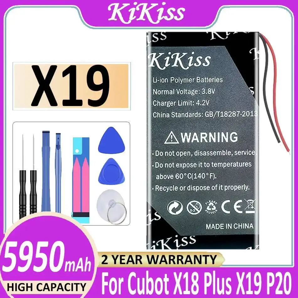 5950Mah High Capacity Mobile Phone Battery Reliable Power Supply For Cubot X18 Plus X19 P20
5950Mah High Capacity Mobile Phone Battery Reliable Power Supply For Cubot X18 Plus X19 P20