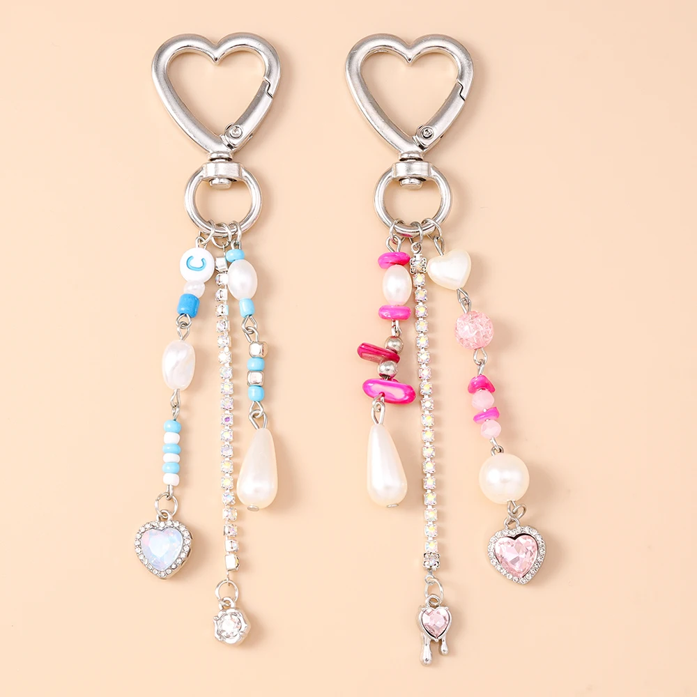 Aihua Chic Crystal Love Heart Keychain for Women Girls Cute INS Pearls Key Ring Trinkets Handbag Pendants Fashion Jewelry Gifts
Aihua Chic Crystal Love Heart Keychain for Women Girls Cute INS Pearls Key Ring Trinkets Handbag Pendants Fashion Jewelry Gifts