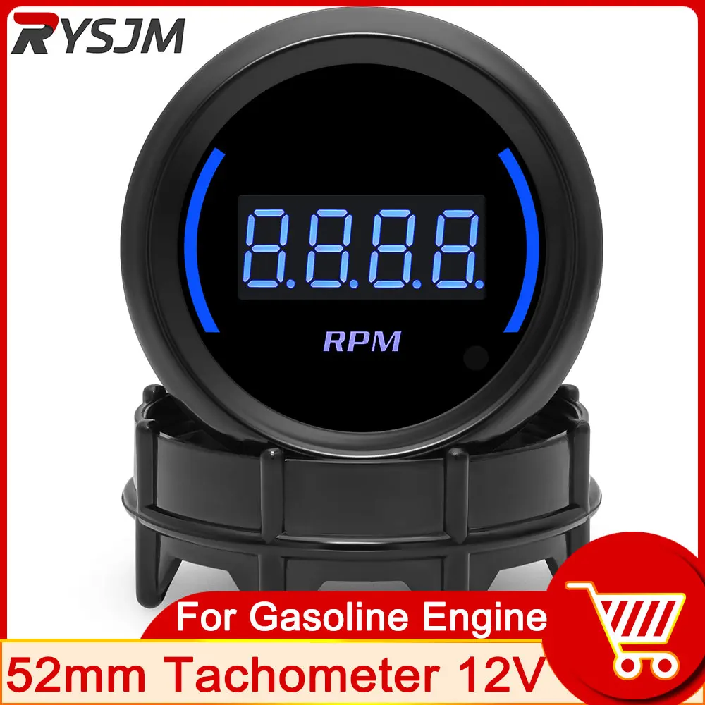 52mm Auto Tachometer Blue LED 0-9000 RPM Meter Car Gauge 1-8 Cylinders 12V Gasoline Car Meter
52mm Auto Tachometer Blue LED 0-9000 RPM Meter Car Gauge 1-8 Cylinders 12V Gasoline Car Meter