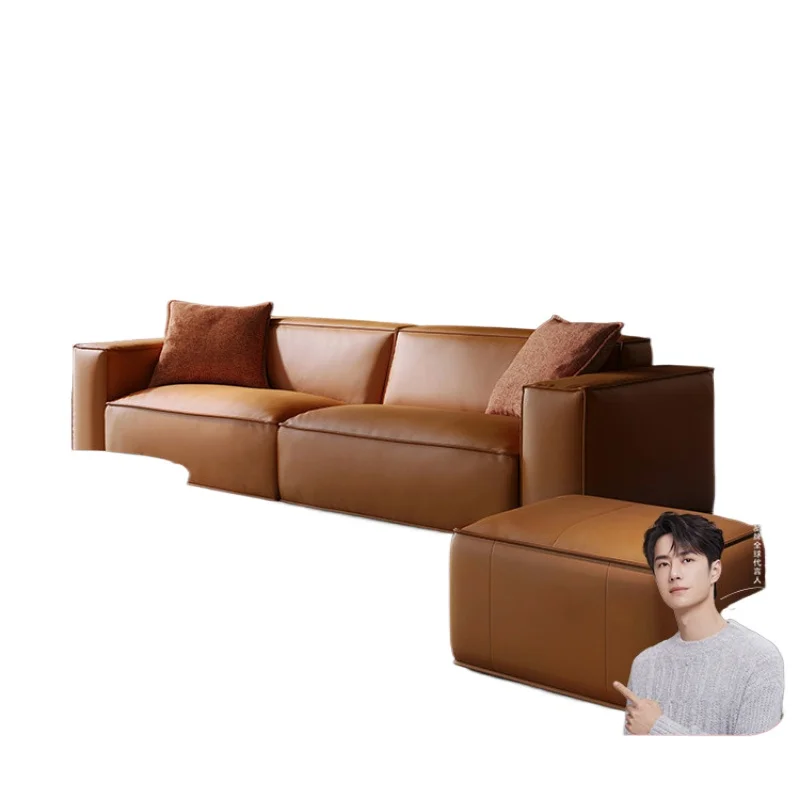 /Italian simple first-layer cowhide art sofa living room high-end household double seat
/Italian simple first-layer cowhide art sofa living room high-end household double seat