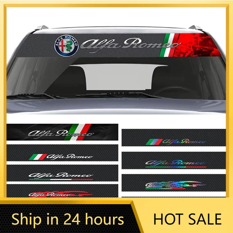 Car Stickers Carbon Fibre Color Car Windshield Sticker Decal For Alfa Romeo Logo Stelvio Brera Giulia 166 156 159 147 155 Mito G
Car Stickers Carbon Fibre Color Car Windshield Sticker Decal For Alfa Romeo Logo Stelvio Brera Giulia 166 156 159 147 155 Mito G