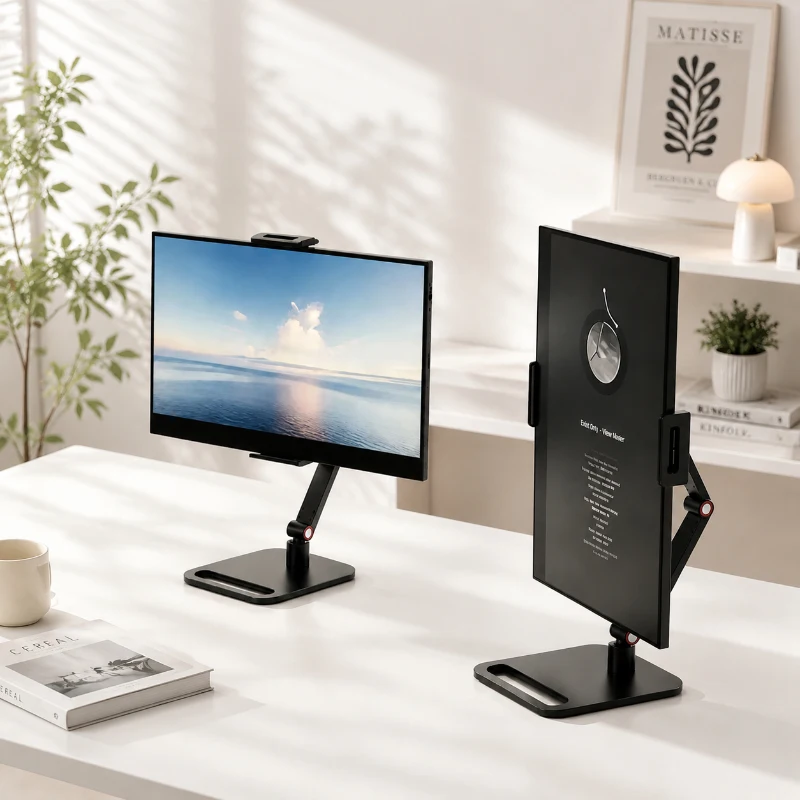 Portable Expandable Monitor Holder, Adjustable Clamp Stand for Laptop, Phone, Gaming Desktop & Vertical Screens, Universal Use
Portable Expandable Monitor Holder, Adjustable Clamp Stand for Laptop, Phone, Gaming Desktop & Vertical Screens, Universal Use
