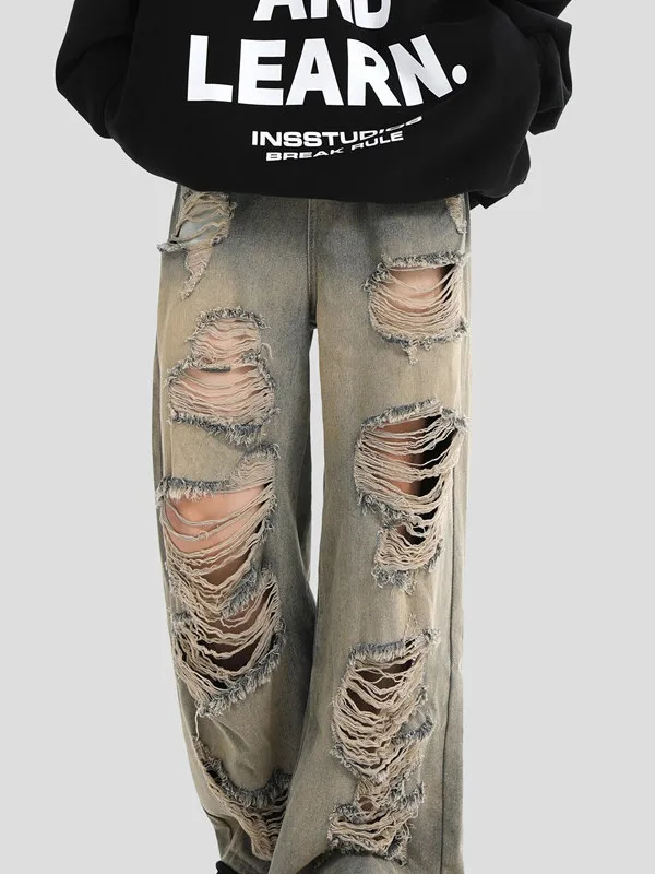 American Style Vintage Loose Straight High Street Wide Leg Jeans Men Summer Heavy Duty Knife Casual Fashion Jeans
American Style Vintage Loose Straight High Street Wide Leg Jeans Men Summer Heavy Duty Knife Casual Fashion Jeans