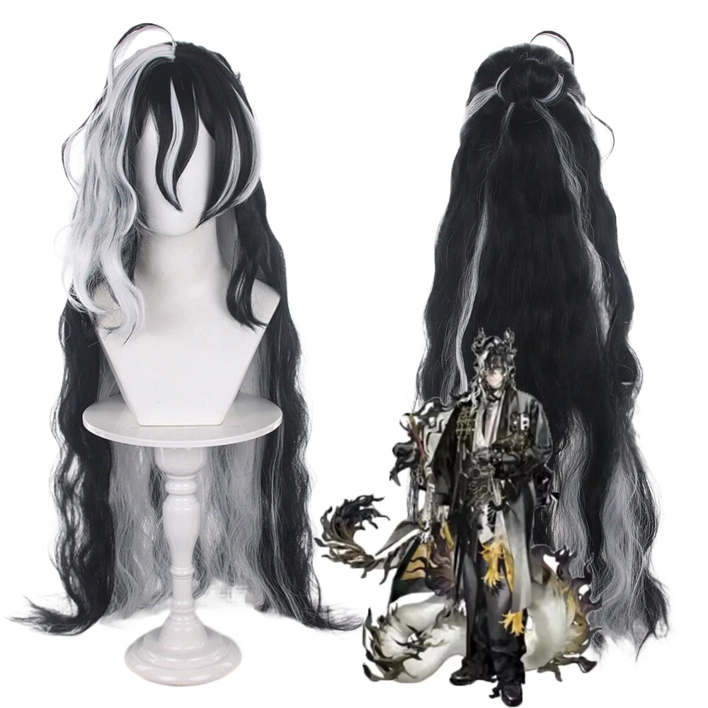 Wang Cosplay Wigs Game Arknights Wang 100cm Long Wavy Black White Mixed Heat Resistant Wig
Wang Cosplay Wigs Game Arknights Wang 100cm Long Wavy Black White Mixed Heat Resistant Wig