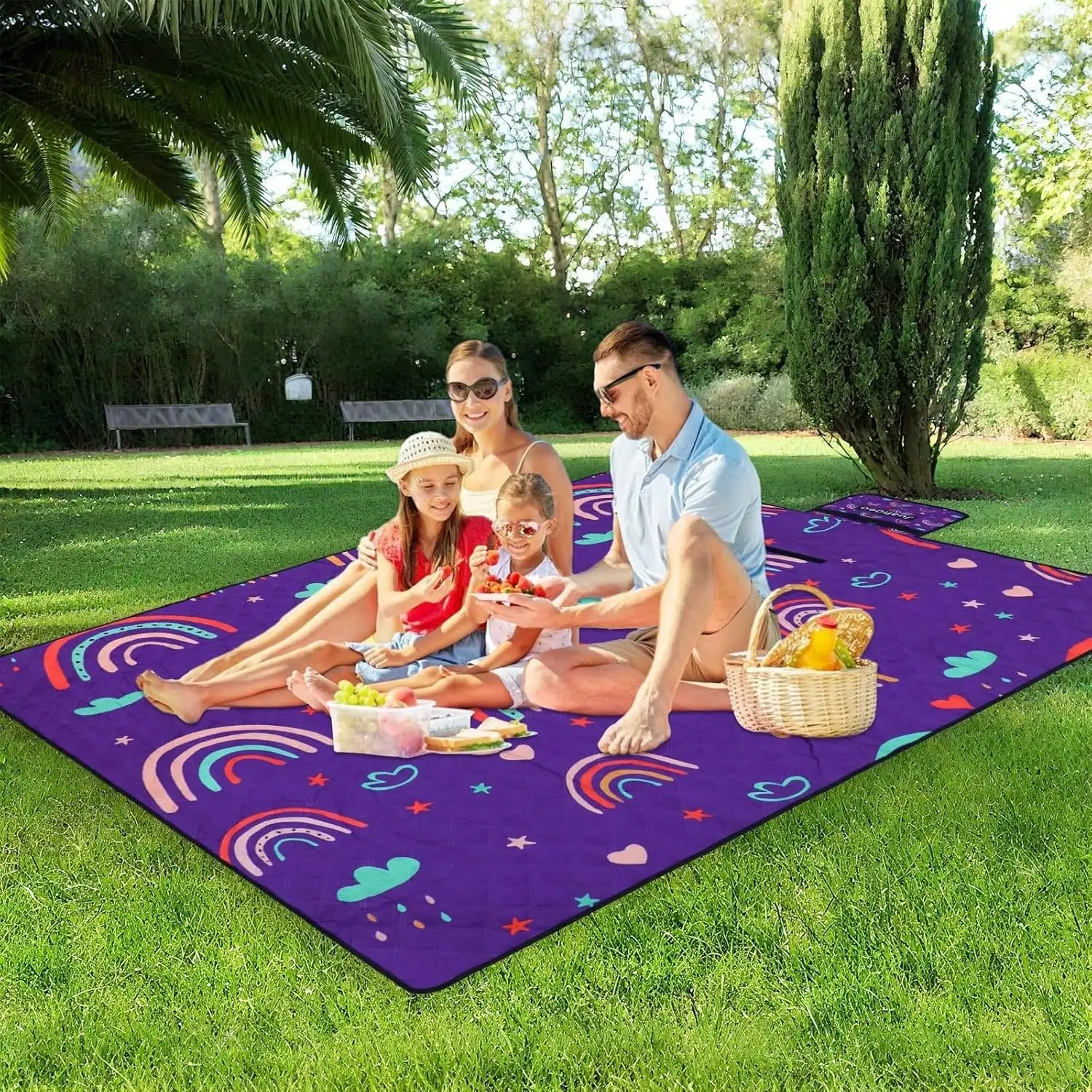 Cute Large Picnic Blanket 79'X60' Foldable Waterproof Outdoor Picnic Beach Mat Sand Proof Blanket Compact Portable With Carry St
Cute Large Picnic Blanket 79'X60' Foldable Waterproof Outdoor Picnic Beach Mat Sand Proof Blanket Compact Portable With Carry St