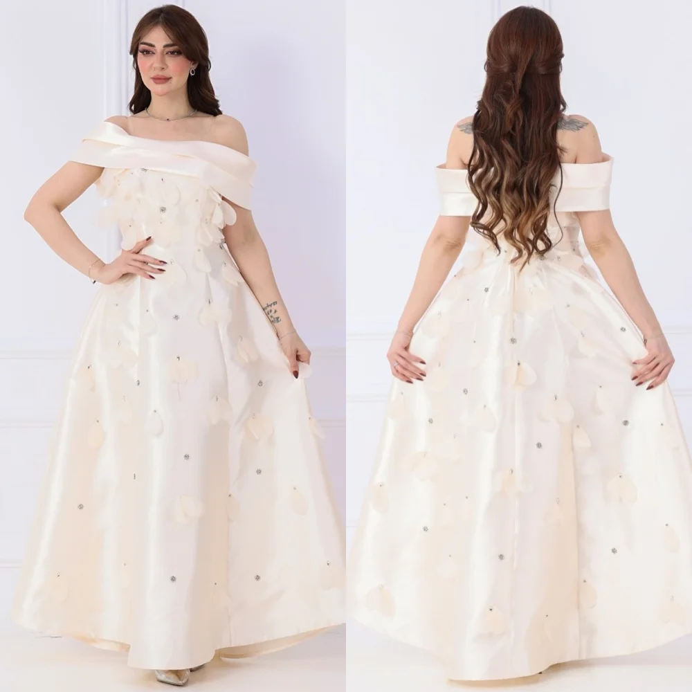 Customized Modern Style Charmeuse Sequined Flower A-line Off-the-shoulder Long Dresses Bespoke Occasion Sexy
Customized Modern Style Charmeuse Sequined Flower A-line Off-the-shoulder Long Dresses Bespoke Occasion Sexy