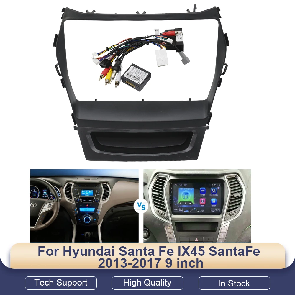 Car Radio For Hyundai Santa Fe IX45 SantaFe 2013-2017 9 inch 2DIN Stereo Panel Wiring Harness Power Cord Adapter Canbus Decoder
Car Radio For Hyundai Santa Fe IX45 SantaFe 2013-2017 9 inch 2DIN Stereo Panel Wiring Harness Power Cord Adapter Canbus Decoder