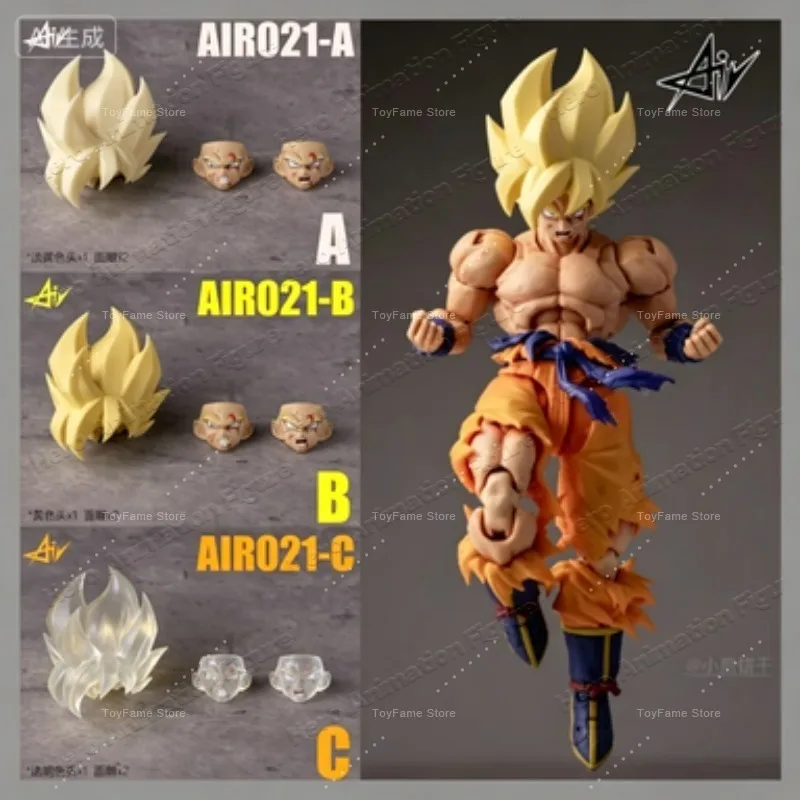 In Stock AIR Studio | Goku’s First Super Saiyan Head Sculpt Accessory Pack (AIR021-A/B/C), Super Saiyan Goku Replacement Head
In Stock AIR Studio | Goku’s First Super Saiyan Head Sculpt Accessory Pack (AIR021-A/B/C), Super Saiyan Goku Replacement Head
