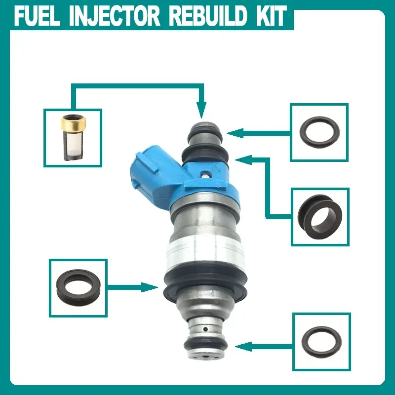 Fuel Injectors Seals O-Ring Repair Filters for 23250-20010 for 1994-2003 Lexus Toyota 3.0L V6 23209-20010
Fuel Injectors Seals O-Ring Repair Filters for 23250-20010 for 1994-2003 Lexus Toyota 3.0L V6 23209-20010