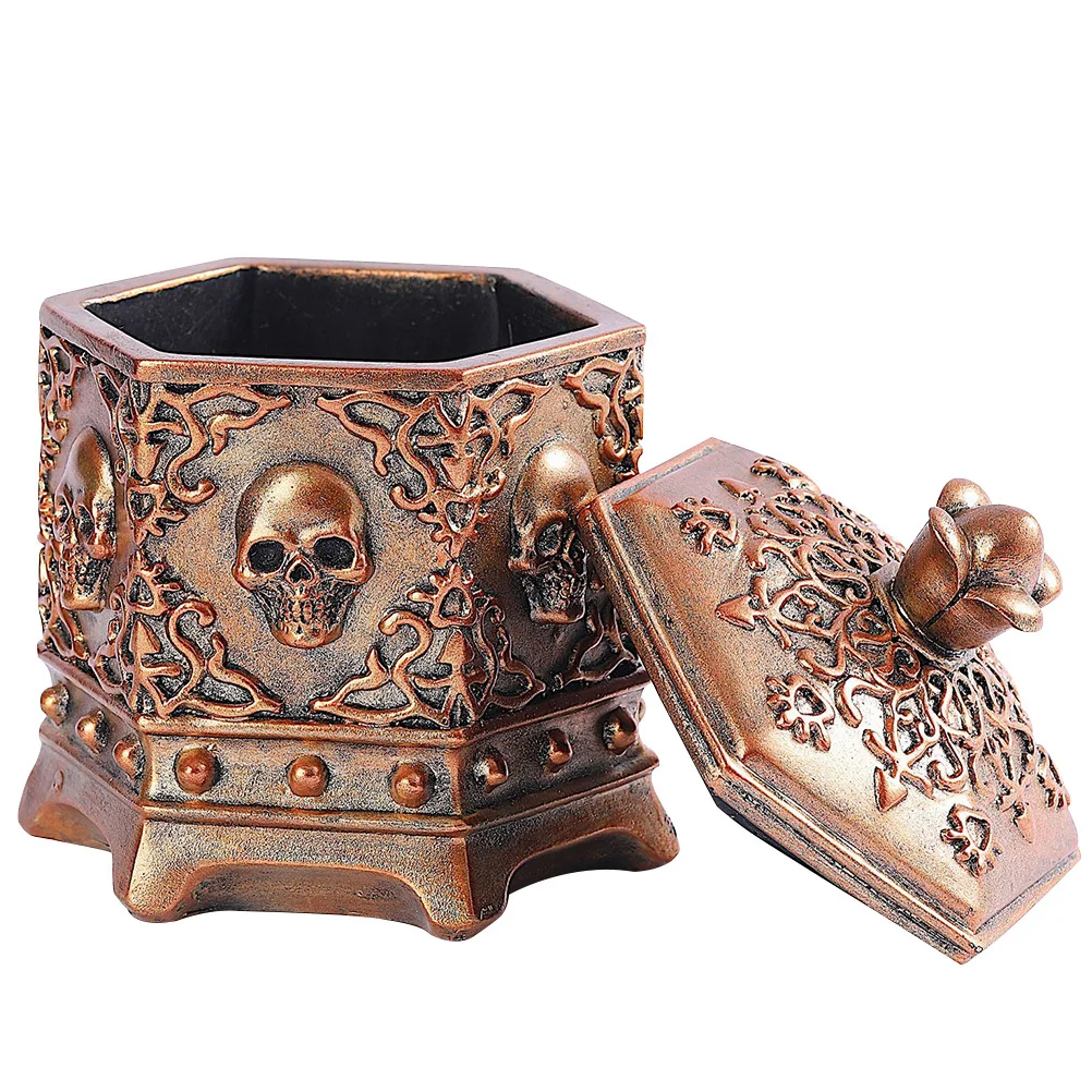 Decoration Skull Style Jewelry Case Storage Resin Cases Decorative Boxes for Organizer Holder
Decoration Skull Style Jewelry Case Storage Resin Cases Decorative Boxes for Organizer Holder