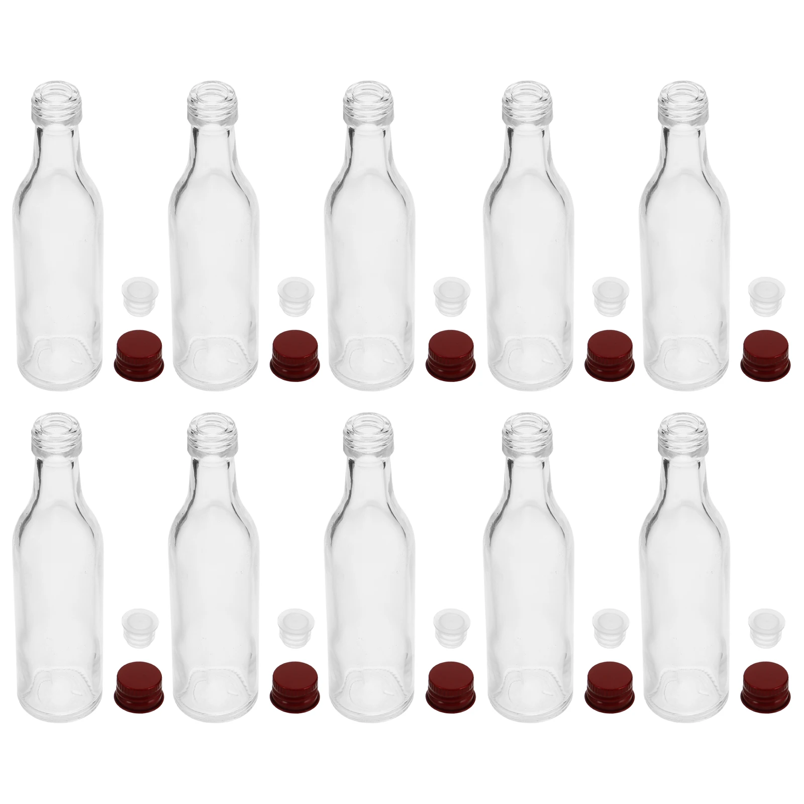 10Pcs Mini Glass Bottles 50Ml Clear Portable Liquid Storage Containers Small Airtight Vials for Travel Medicine Essential Oils
10Pcs Mini Glass Bottles 50Ml Clear Portable Liquid Storage Containers Small Airtight Vials for Travel Medicine Essential Oils