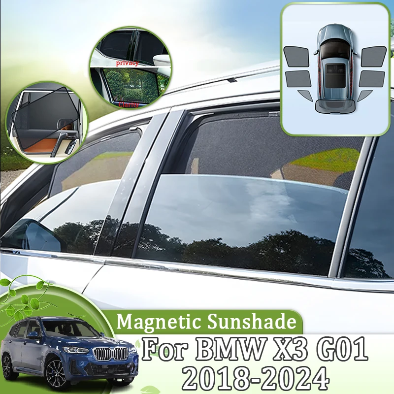 Magnetic Car Sunshade For BMW X3 G01 2018 2019 2020 2021 2022 2023 2024 Shield Windshield Curtain Window Visors Auto Accessories
Magnetic Car Sunshade For BMW X3 G01 2018 2019 2020 2021 2022 2023 2024 Shield Windshield Curtain Window Visors Auto Accessories