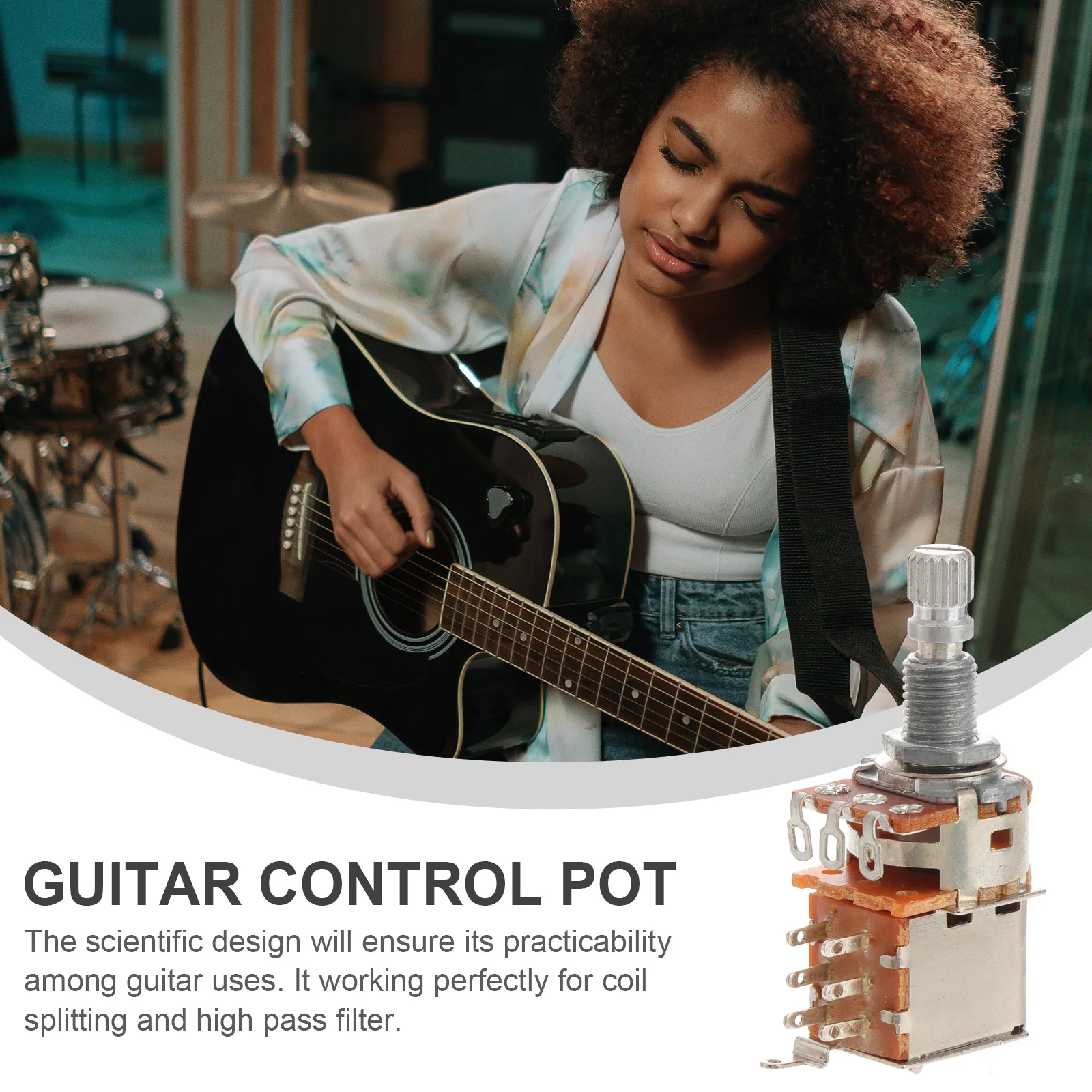 3Pcs B500k Push Pull Guitar Control Pot Potentiometer Durable for Coil Tapping Applications
3Pcs B500k Push Pull Guitar Control Pot Potentiometer Durable for Coil Tapping Applications