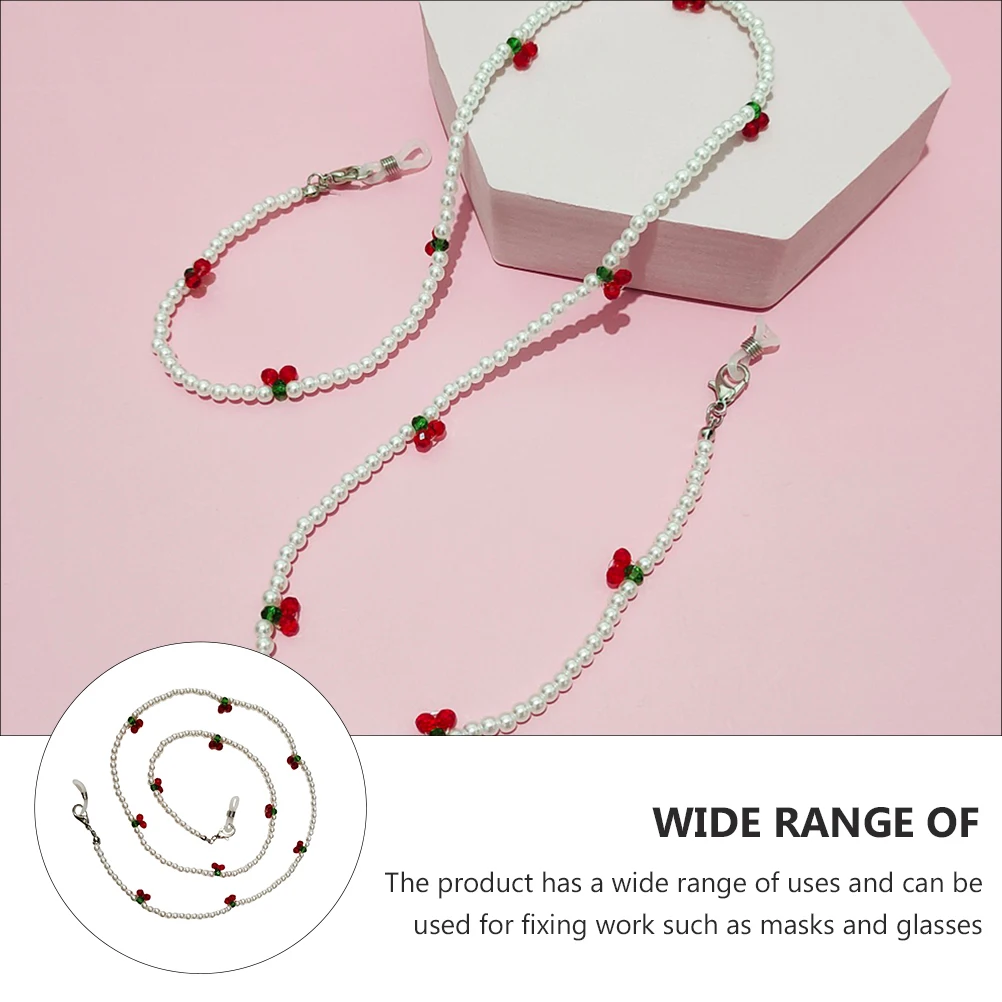 Eyeglass Chain Cherry Mask Multifunction Glasses Lanyard Portable Straps Anti Lost
Eyeglass Chain Cherry Mask Multifunction Glasses Lanyard Portable Straps Anti Lost