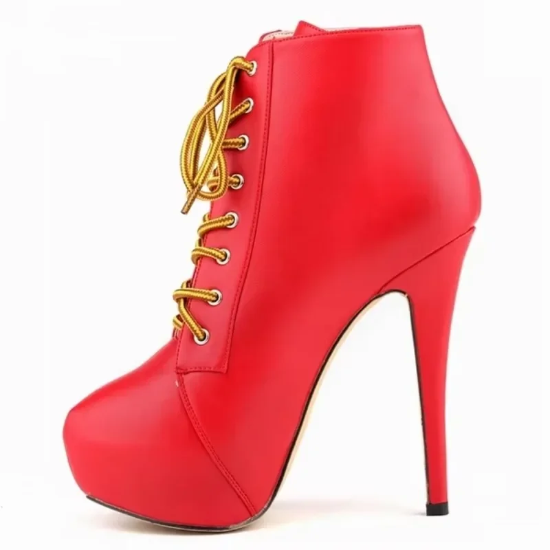 Autumn Winter Platform Ankle Boots For Women Sexy Round Toe Pumps Lace-Up Runway Female Shoes Buckle Strap Pole Dance High Heels
Autumn Winter Platform Ankle Boots For Women Sexy Round Toe Pumps Lace-Up Runway Female Shoes Buckle Strap Pole Dance High Heels