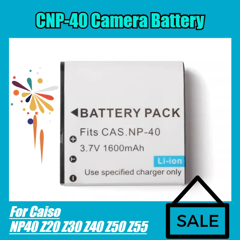 CNP-40 Camera Battery 3.7V 1600mAh for Caiso NP40 Z20 Z30 Z40 Z50 Z55
CNP-40 Camera Battery 3.7V 1600mAh for Caiso NP40 Z20 Z30 Z40 Z50 Z55