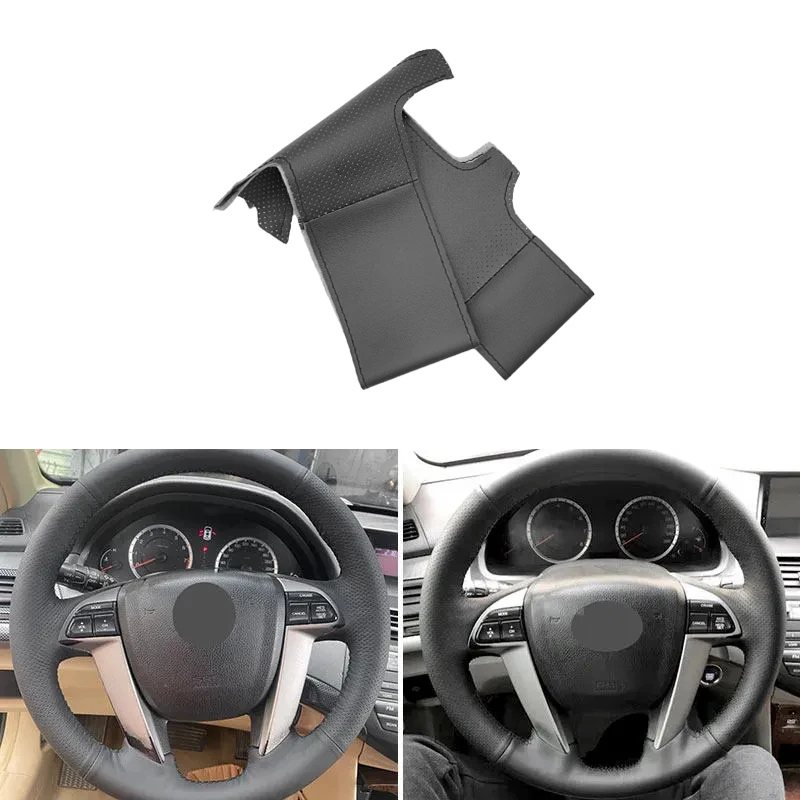 Hand Braid Car-styling Inner Steering Wheel Cover Leather Trim Black For Honda Accord 8th Crosstour Odyssey 2010 2011 2012 2013
Hand Braid Car-styling Inner Steering Wheel Cover Leather Trim Black For Honda Accord 8th Crosstour Odyssey 2010 2011 2012 2013