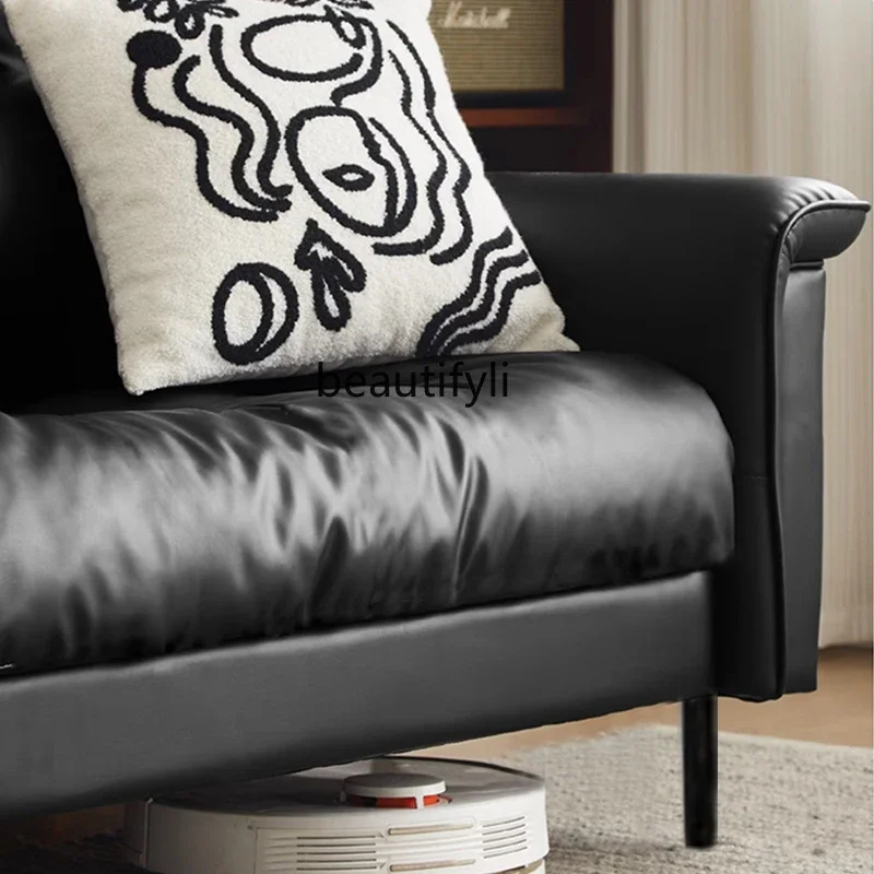 07Leather Sofa Modern Living Room Black Retro Straight Row Three Super Soft Wide Sitting Deep Sofa
07Leather Sofa Modern Living Room Black Retro Straight Row Three Super Soft Wide Sitting Deep Sofa