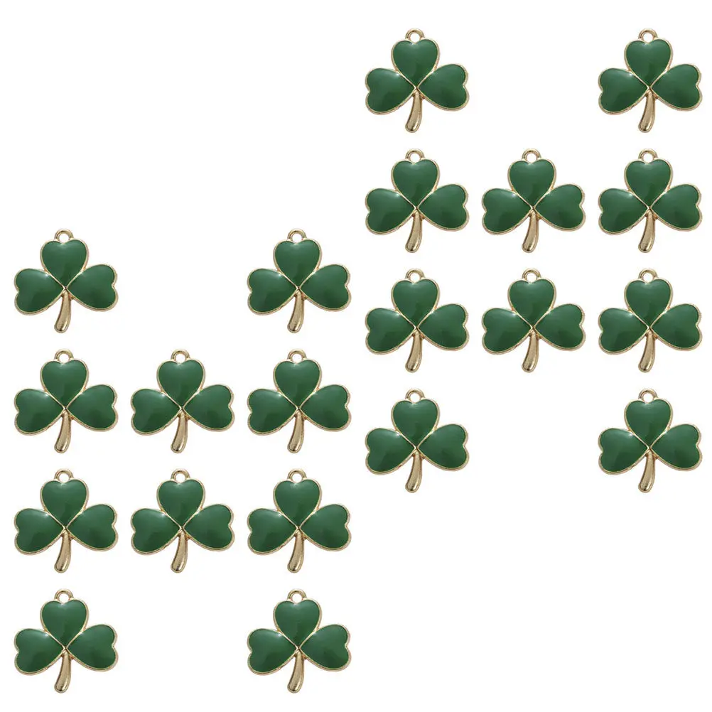 20Pcs St Patrick's Day Shamrock Pendants Irish Lucky Green Three Leaf Charms for Jewelry Making Necklaces Bracelets Earrings
20Pcs St Patrick's Day Shamrock Pendants Irish Lucky Green Three Leaf Charms for Jewelry Making Necklaces Bracelets Earrings