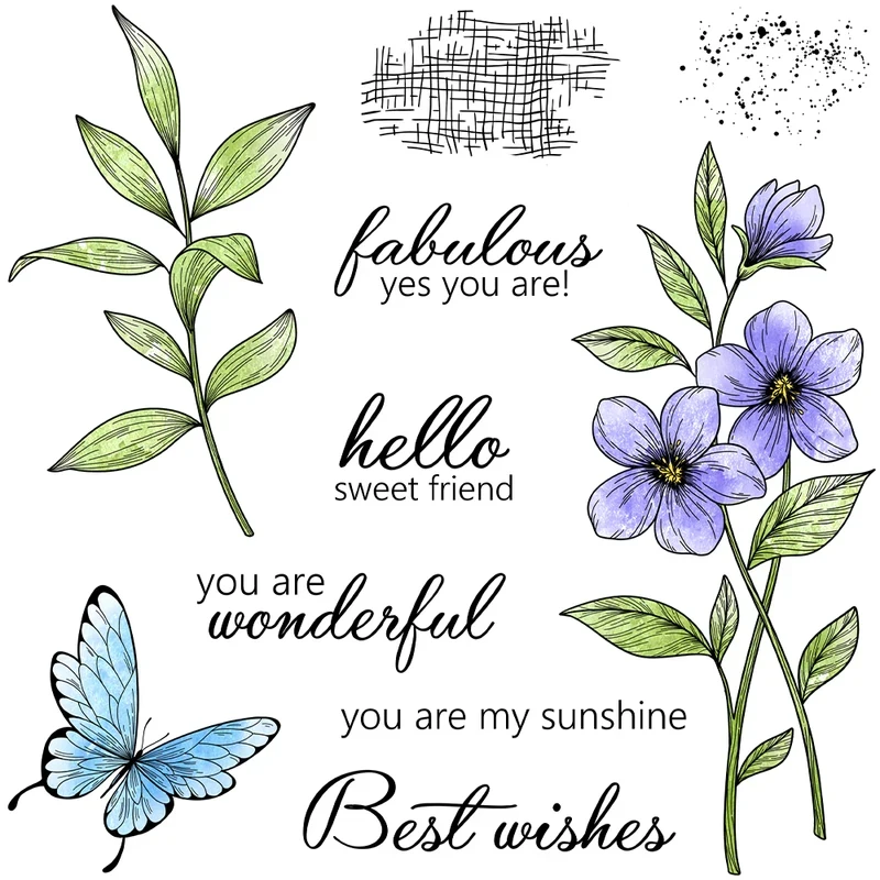 Flowers And Butterfly Cutting Dies Clear Stamp DIY Scrapbooking Metal Dies Silicone Stamp For Card Albums Crafts
Flowers And Butterfly Cutting Dies Clear Stamp DIY Scrapbooking Metal Dies Silicone Stamp For Card Albums Crafts