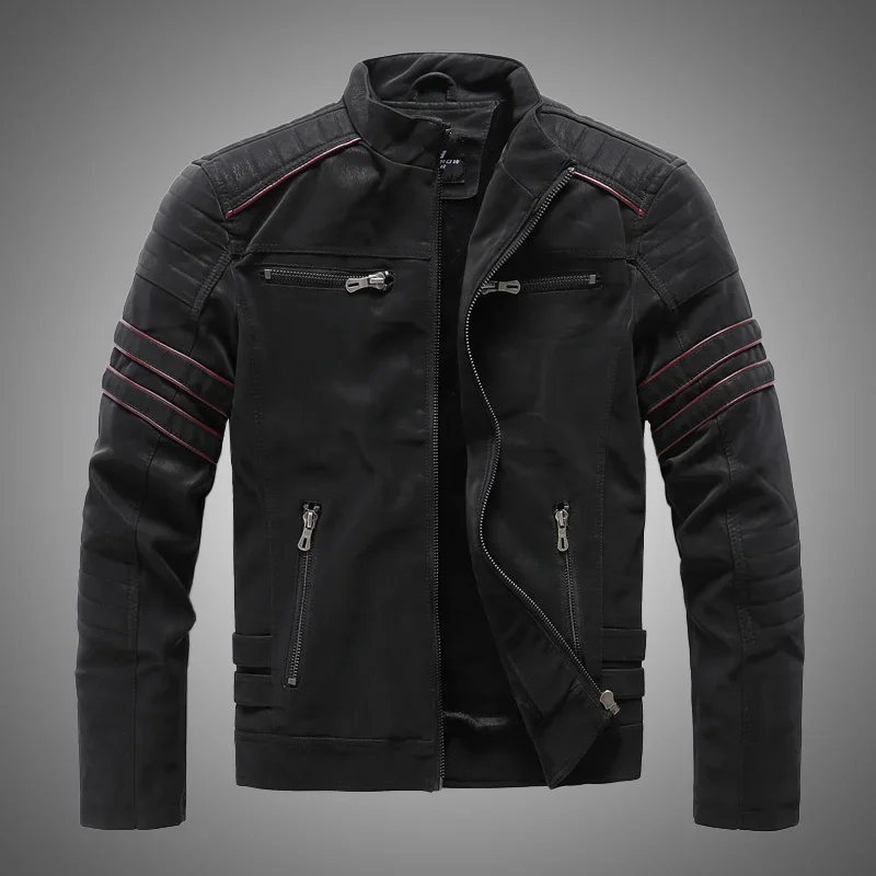 2023 Casual Motorcycle Winter Men Winter Brand Leather Jacket Inner Fleece PU Coat Faux Leather Jackets Mens Clothing Streetwear
2023 Casual Motorcycle Winter Men Winter Brand Leather Jacket Inner Fleece PU Coat Faux Leather Jackets Mens Clothing Streetwear
