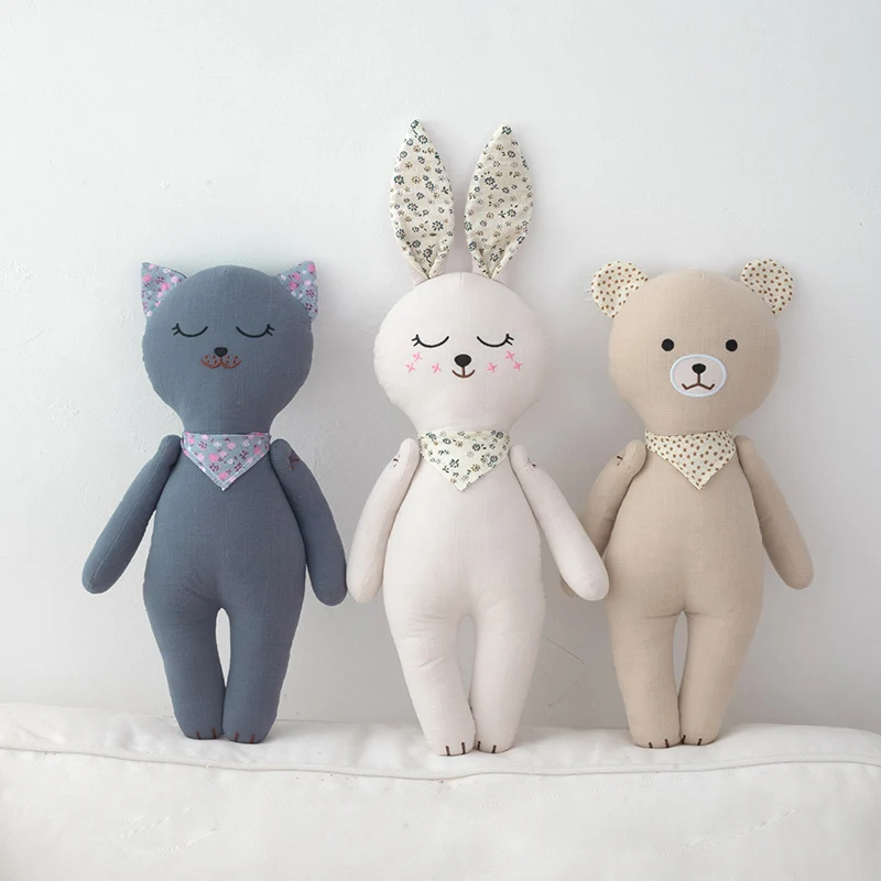 Gentle Appease Animal Plush Toys Cozy Fabrics Cartoon Rabbit Bear Kitten Doll Lovely Kids Huggable Doll Bedroom Decor
Gentle Appease Animal Plush Toys Cozy Fabrics Cartoon Rabbit Bear Kitten Doll Lovely Kids Huggable Doll Bedroom Decor