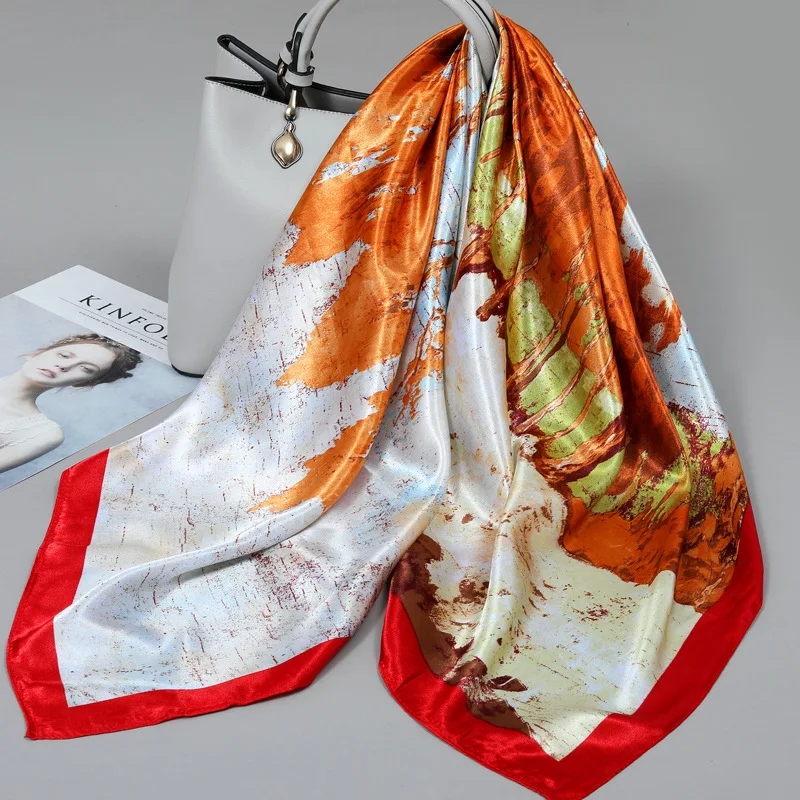90 Large Square Silk Scarf for Women 2025 New Spring and Summer High-End Korean Style Versatile Thin Scarf Shawl
90 Large Square Silk Scarf for Women 2025 New Spring and Summer High-End Korean Style Versatile Thin Scarf Shawl