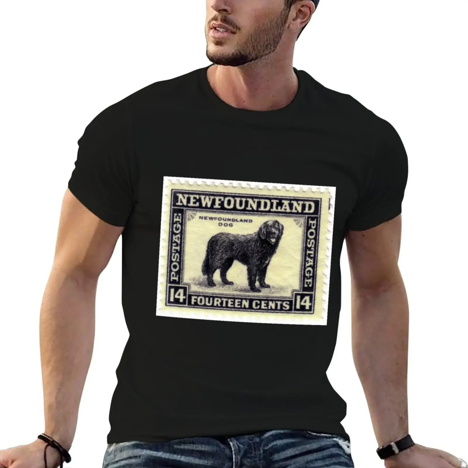 Newfoundland Dog Stamp T-Shirt anime clothes tops funny costumes mens designer t shirt
Newfoundland Dog Stamp T-Shirt anime clothes tops funny costumes mens designer t shirt